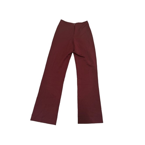 Cache Burgundy Flare Pants Polyester Blend - Picture 2 of 3